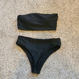 High Waisted Black Bikini